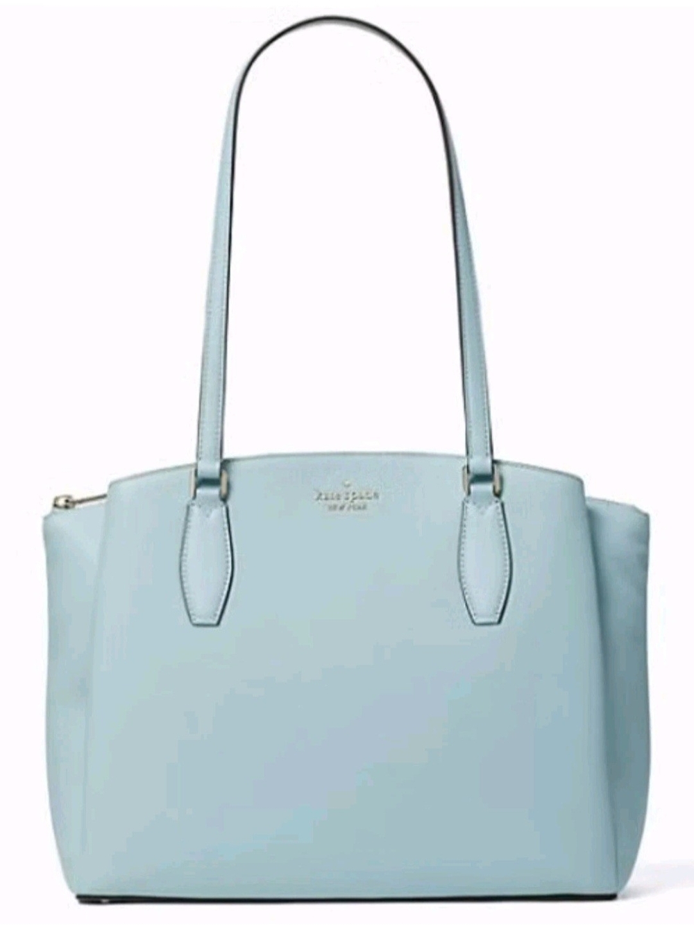kate spade Light Blue Leather Tote Bag